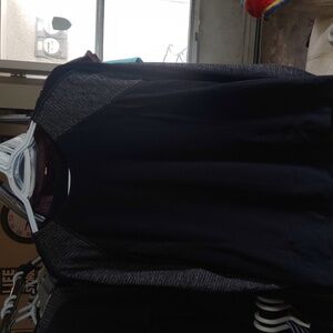 Women's Black & Heather Gray Pullover Sweatshirt